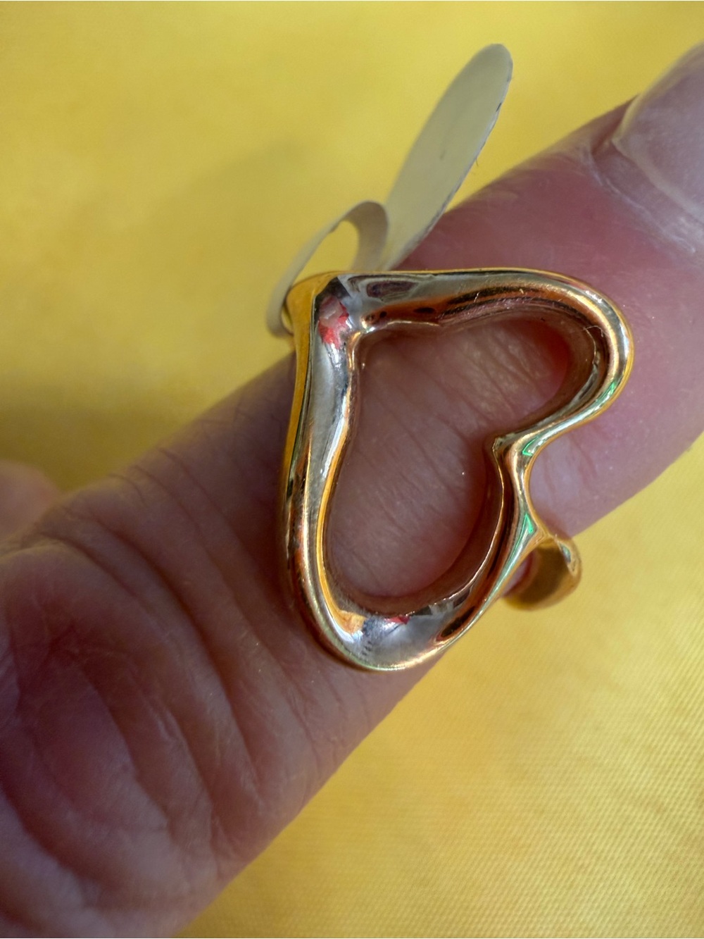 Park Lane Gold Open Heart Ring Size 8 New